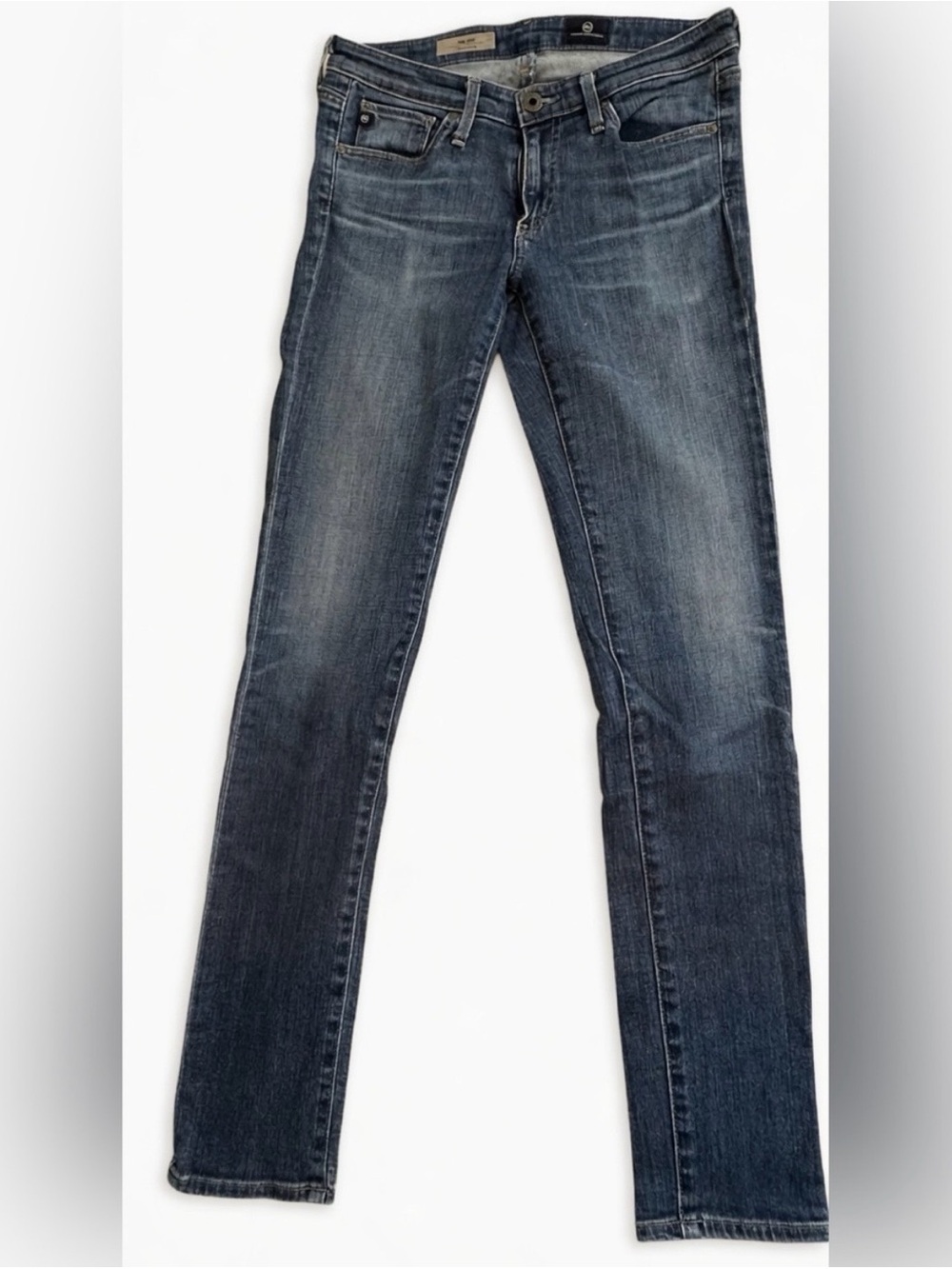 Ag Adriano Goldschmied Women’s Distressed Blue Denim Jeans